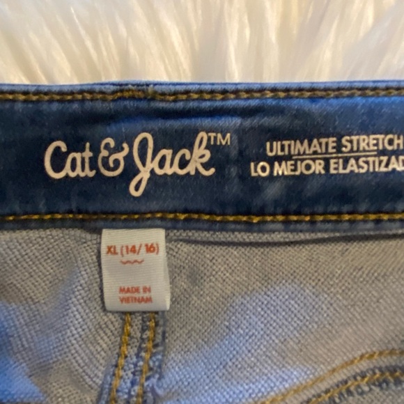 CAT & JACK DENIM SKIRT SIZE XL (14-16) ULTIMATE STRETCH IN GREAT CONDITION. - Picture 4 of 11